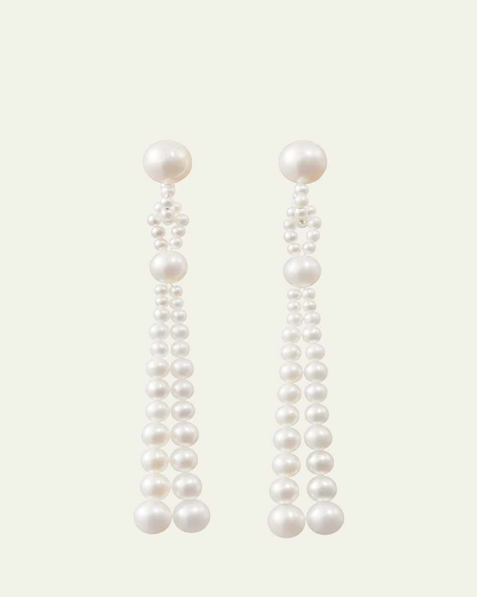 Opera Freshwater Pearl Tassel Earrings